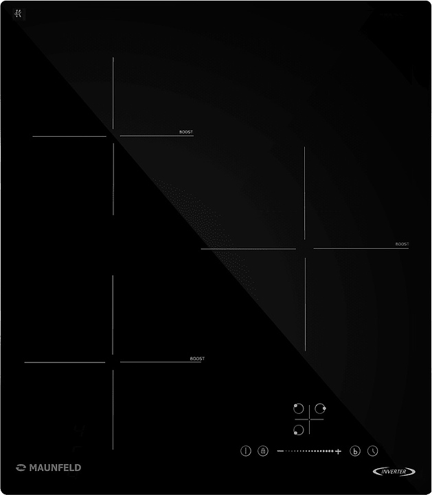 Варочная панель индукционная Maunfeld AVI4535SBK черная