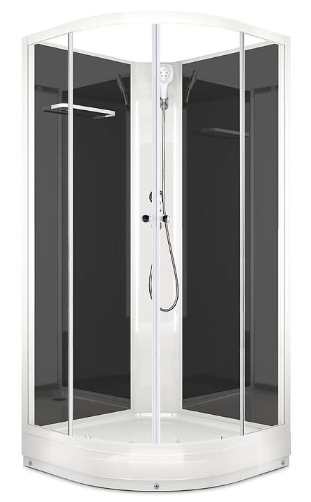Душевая кабина без крыши Domani-Spa Eco Delight 99 DS01EcD99LBCl00 90х90 см