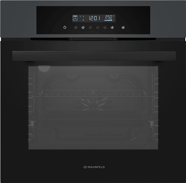Духовой шкаф Maunfeld AEOD6063G1 черный / графит / стекло