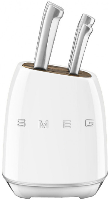Набор ножей SMEG KBSF02WH (6 шт. с подставкой), белый