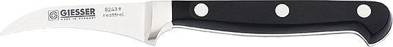 Нож для чистки овощей Giesser 8243 9 L=9 см (нерж. сталь / пластик) кованый клинок с черной рукояткой