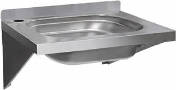 Рукомойник консольный Finist РКЦ 400х400х300 локтевой смеситель, сифон