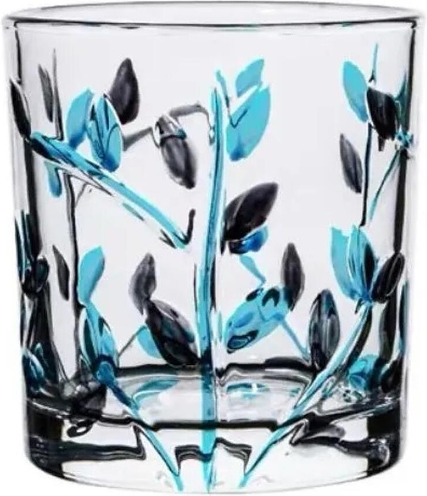 Стакан Олд Фэшн P.L. Barbossa 81222492 Mosaic Flowers Utopia 280 мл d=8,1 см h=8,5 см (стекло)