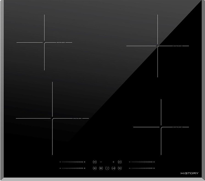 Варочная панель индукционная HiSTORY HI6440 BBK черная