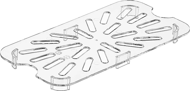 Дренажный поддон для гастроемкости Gastroplast GNPS-14 GN1/4 (поликарбонат) прозрачный