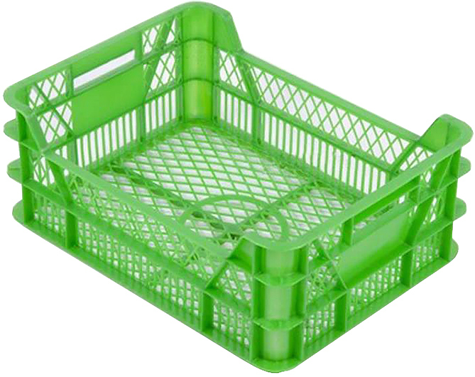Ящик для овощей и фруктов ТАРА.РУ 110-1 400х300х155 мм зеленый