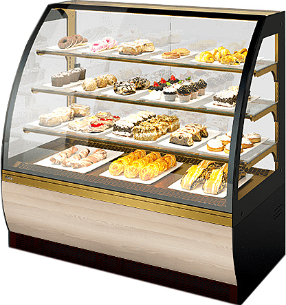 Витрина кондитерская Chilz VETE 130 шоколад, ясень наварра