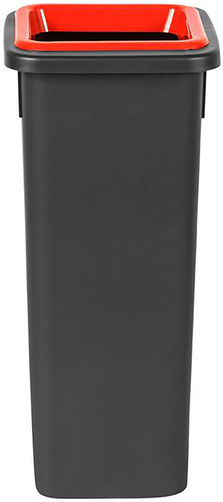 Контейнер для мусора PLAFOR Fit Bin 20 л черный, красный