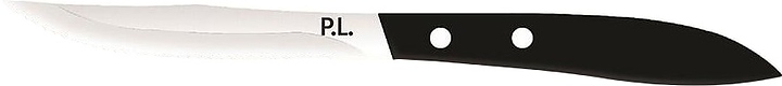 Нож для стейка P.L. Proff Cuisine Pro Line 81222414 l=22,5 см (нерж. сталь) с черной рукояткой (пластик)