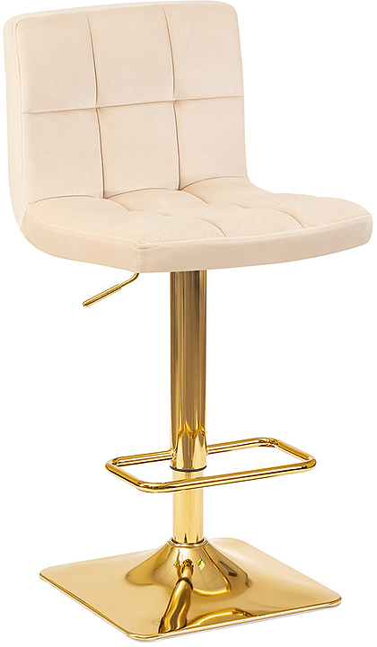 Стул барный DOBRIN 5016-LM-N GOLDIE (бежевый, золото) 2 шт.