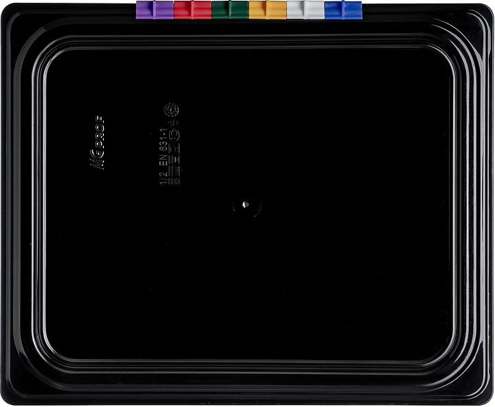 Крышка для гастроемкости 1/2 п/п черная MGprof /1/6/ MGprof 79741 GN 1/2 (325х265) (полипропилен) черная