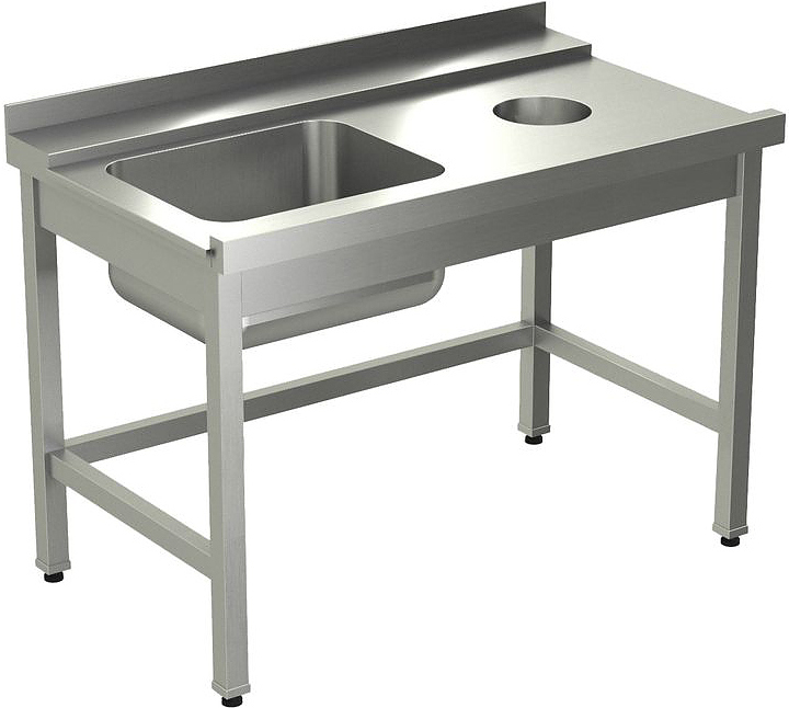 Стол для грязной посуды KAYMAN СПМ-323/1507 правый