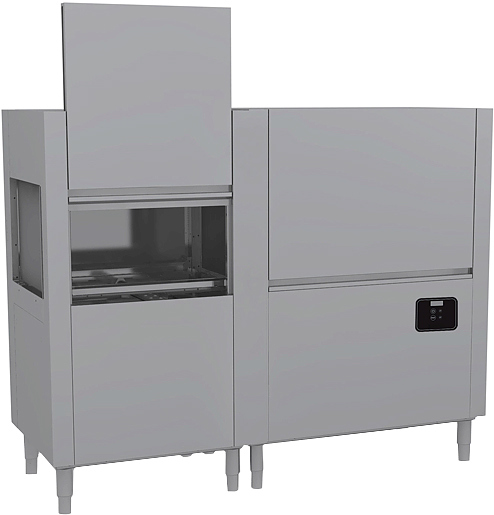 Машина посудомоечная конвейерная Krupps Evolution EVO301 ESX, система предварительной мойки EV-PW900, стол выходной роликовый EV-PW900, двойной дозатор моющего и ополас