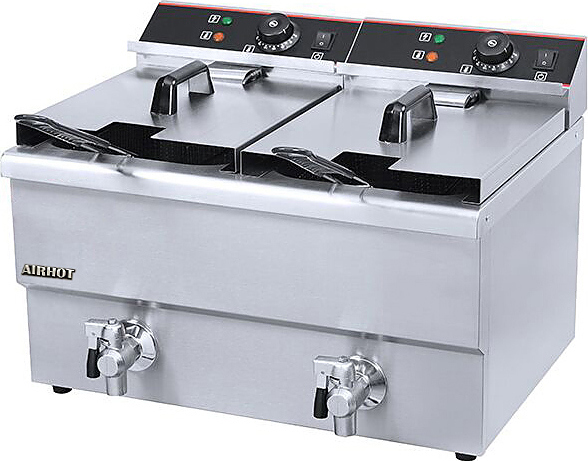 Фритюрница Airhot EF12+12T с краном