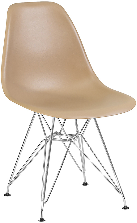 Стул обеденный DOBRIN 638A-LMZL DSR (бежевый, хром)