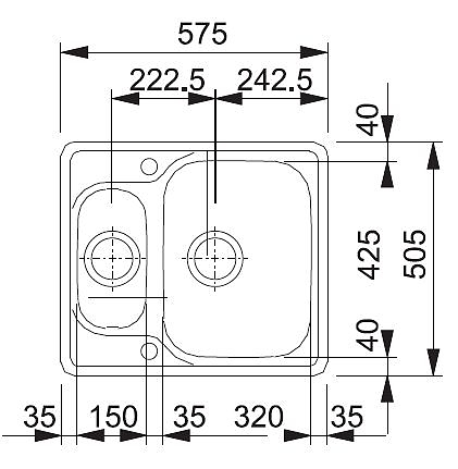 Мойка Franke MOL 660 (вентиль-автомат)