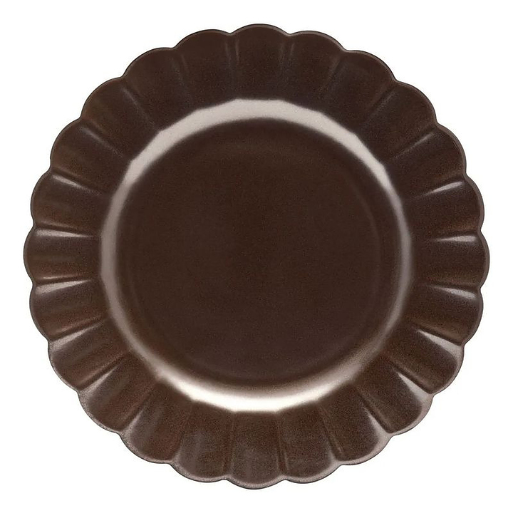 Тарелка мелкая Oxford FLORA ANIS 152351 d 27.5 см коричневый