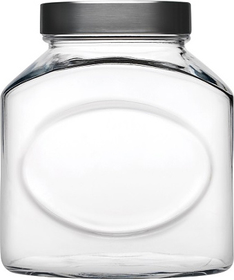 Банка для сыпучих продуктов Pasabahce 80393 1 л с металлической крышкой