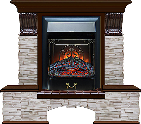 Камин Glenrich Бостон К Majestic BL Мисхор №1 дуб 46