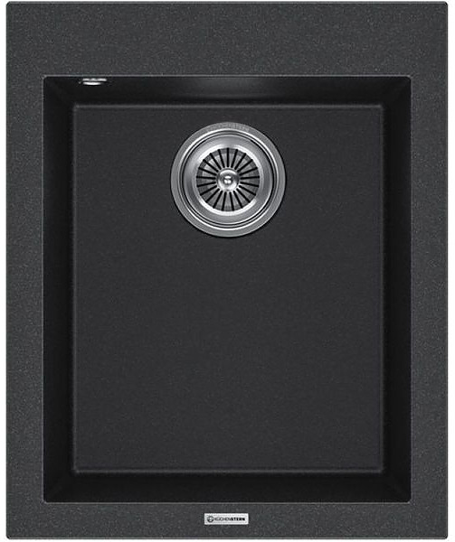 Кухонная мойка KUCHENSTERN 203AN20 OBEN 45 α-Granit 410х500х200 мм антрацит