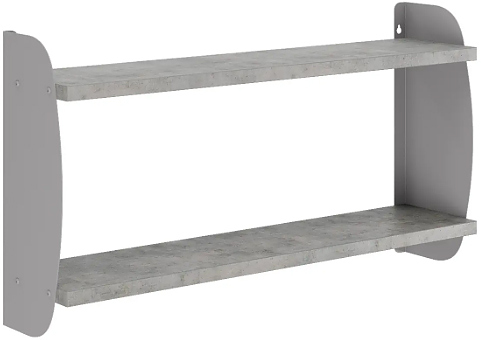 Полка КОБОР S2-80/20 aluminum/chicago