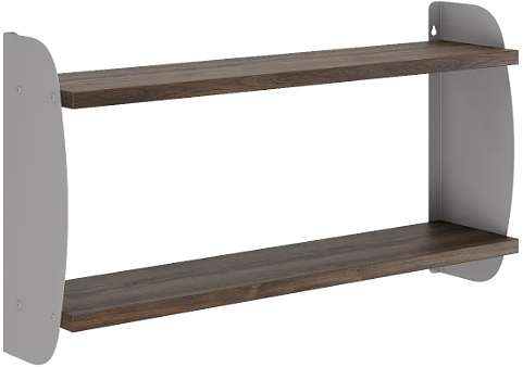 Полка КОБОР S2-80/20 aluminum/charlston