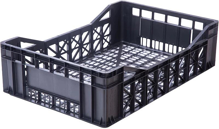 Ящик для овощей и фруктов ТАРА.РУ 165 BC 600х400х165 мм черный