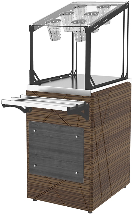 Диспенсер для столовых приборов ЧЗТО Провiантъ LD Steel