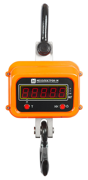 Крановые весы Мехэлектрон-М ВКМ-X-5000-Д (ПДУ-3) LED (аккумулятор) оранжевый