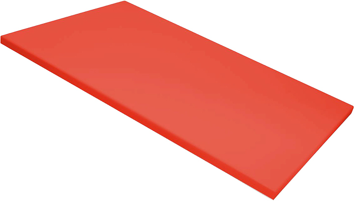 Доска разделочная Клен 530х325х18 мм красная, пластик