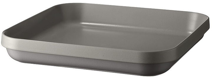 Салатник для подачи/фуршета Emile Henry Welcome 77628 420х420 мм h 65 мм керамика, серый