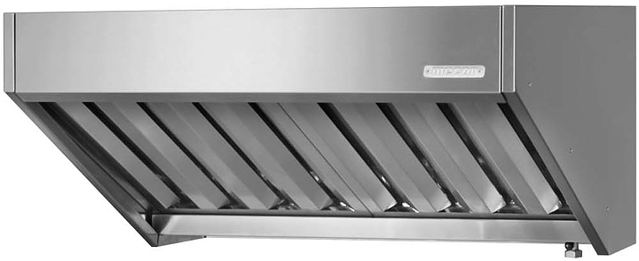 Зонт вытяжной пристенный Mecon Norma Inox ЗВОн 1500х700х400 мм (открытый)