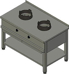 Плита газовая Вулкан KSW 02 8161 WOK
