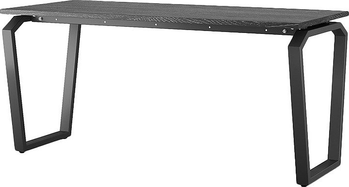 Стол офисный КОБОР TB-80/60 black/glazed