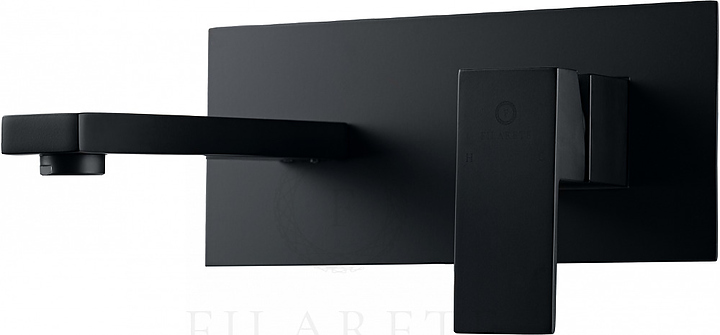 Смеситель для раковины FILARETE Fing FL4040BL, черный матовый