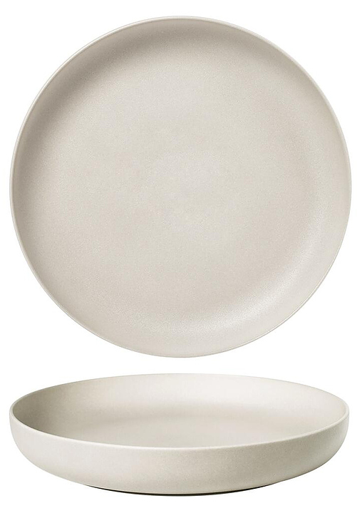 Тарелка с бортом Noble Light Grey 095057A-L010-LGS d 25,5 см h 3,9 см серый