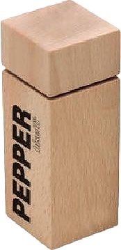 Мельница для перца Bisetti Cortina 4855N h=125 мм (бук) квадратная