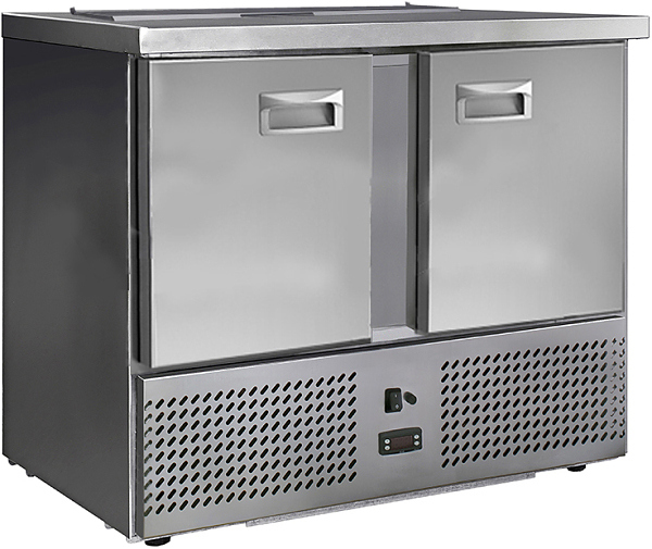 Стол холодильный для салатов Finist СХСнс-700-2 (5GN1/3 c крышкой)