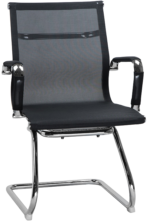 Кресло офисное для посетителей DOBRIN 102N-LMR-N CODY MESH (черное) 2 шт.