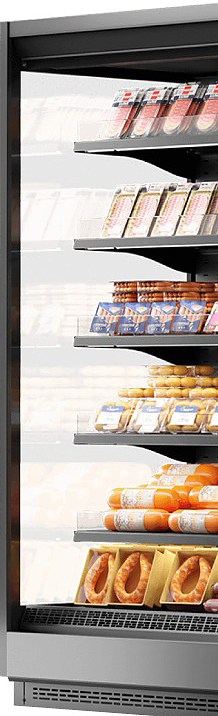 Боковина для горки холодильной Dazzl Vega 090 H160 металлическая левая