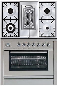 Духовка с варочной панелью ILVE PW-90R-MP