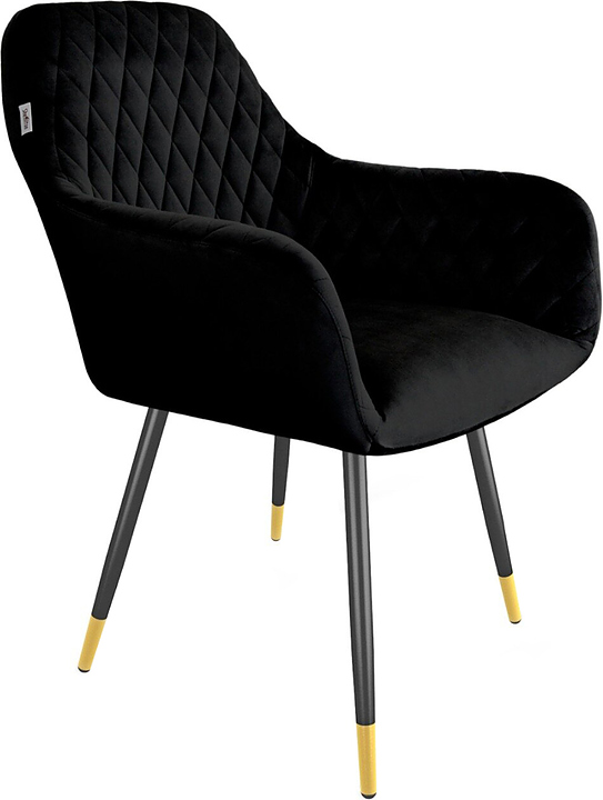 Стул Sheffilton SHT-ST38/S95-1 ночное затмение / черный муар / золото