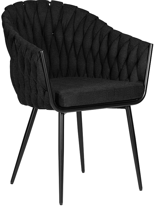 Стул обеденный DOBRIN 9691-LM-N MATILDA (черный) 2 шт.