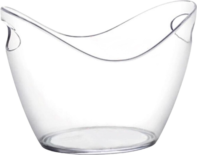 Ведро для льда P.L. Barbossa PCB-4C / DJENI 4 л 27х19,5 см h=19,5 см с 2 ручками (поликарбонат)