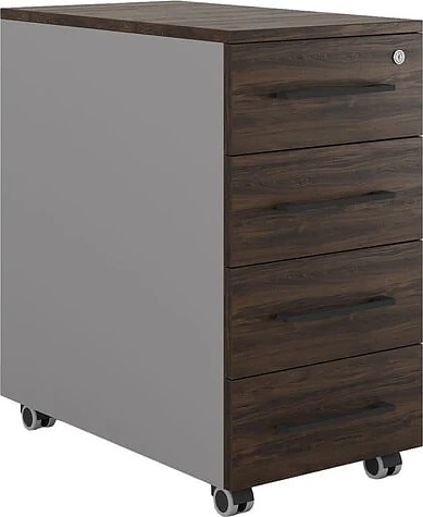 Тумба мобильная КОБОР TМ4-40/70 aluminum/charlston