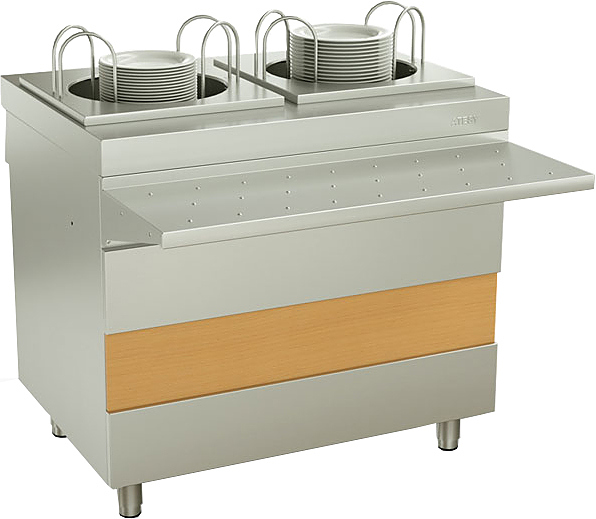 Модуль для подогрева тарелок ATESY Ривьера 2-х секц. 950 мм