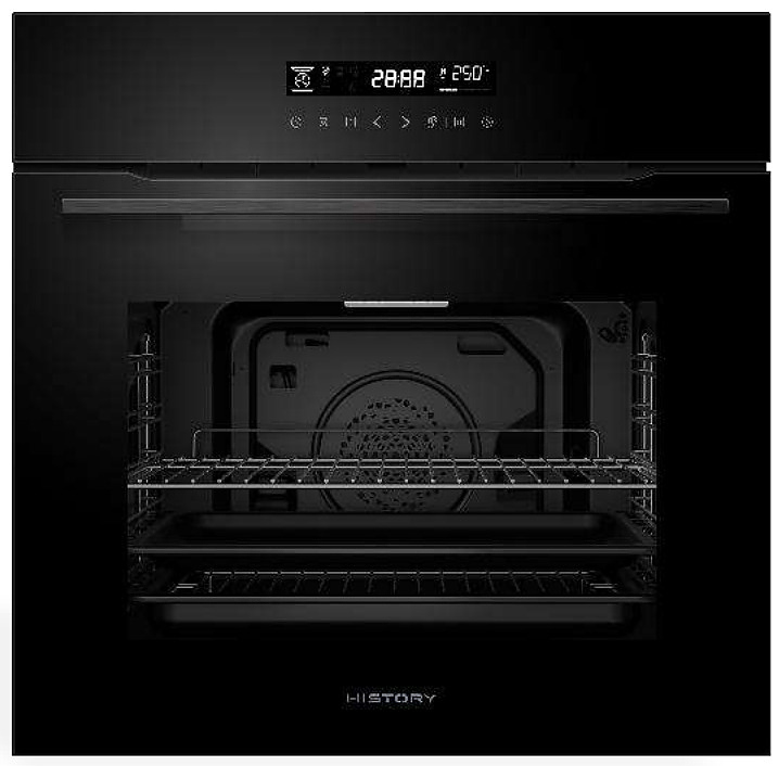 Духовой шкаф встраиваемый HiSTORY OE729L.MBS 65 л, черный