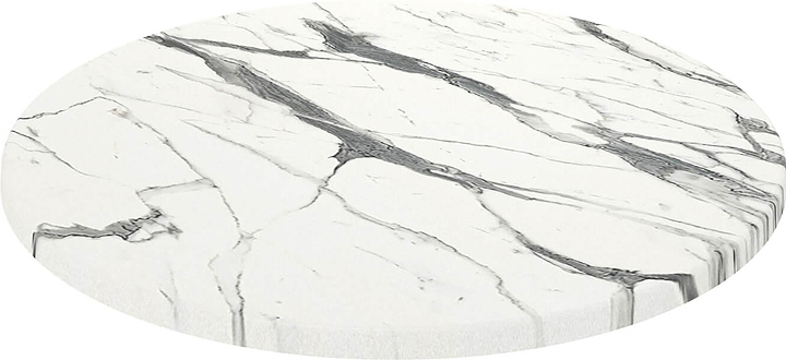 Столешница Sheffilton SHT-TT46 80 (верзалит) круглая белый мрамор