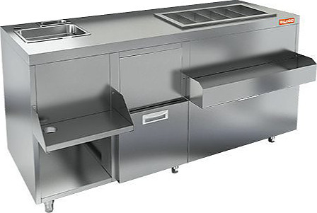 Барная станция HICOLD НБМКС-15/5ПК (без борта, с ящиком)