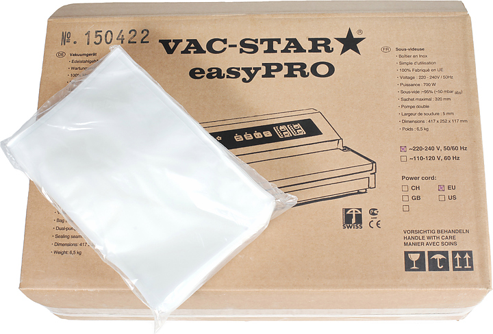 Пакеты вакуумные тисненые VAC-STAR ST200300 (200х300 мм)